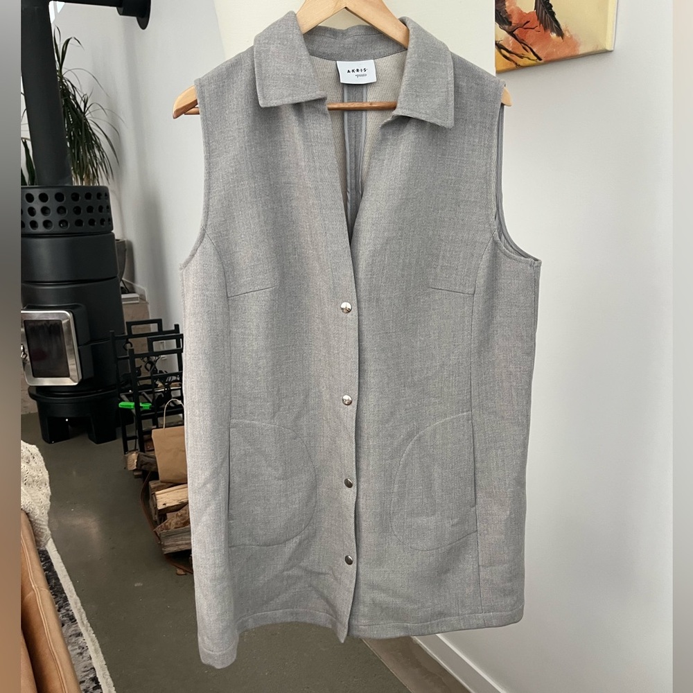 Akris Punto Wool Collared Vest